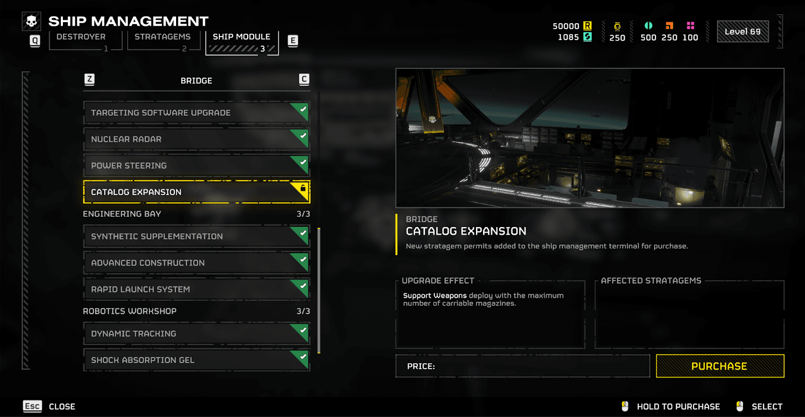 helldivers 2 catalog expansion screenshot