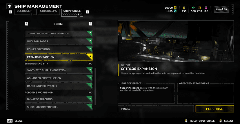 helldivers 2 catalog expansion screenshot